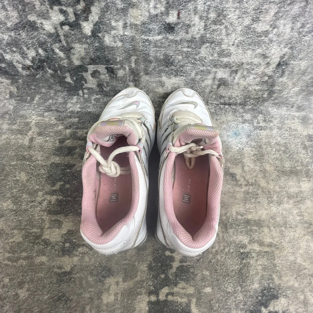 Nike Shox NZ Sneakers Womens Youth 4 Pink White and Blue Athletic Shoes